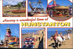 Having A Wonderful Time At Hunstanton Postcard
