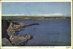 Sun Bathing At The West End Postcard