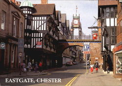 Eastgate From Foregate Street Chester, England Cheshire Postcard Postcard