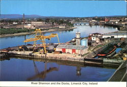 River Shannon And The Docks Postcard