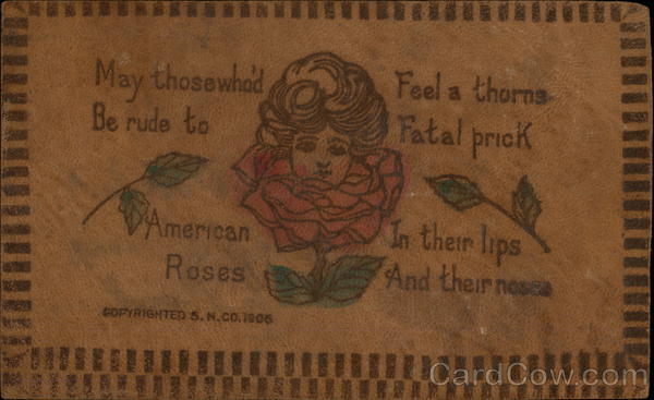 Lady in Rose Leather