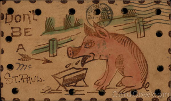 Don't Be A Pig Leather