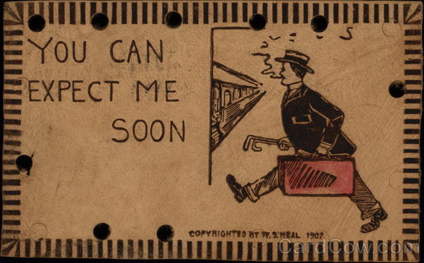 You Can Expect Me Soon Leather