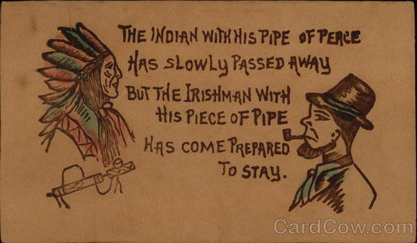Indian and irishman Leather