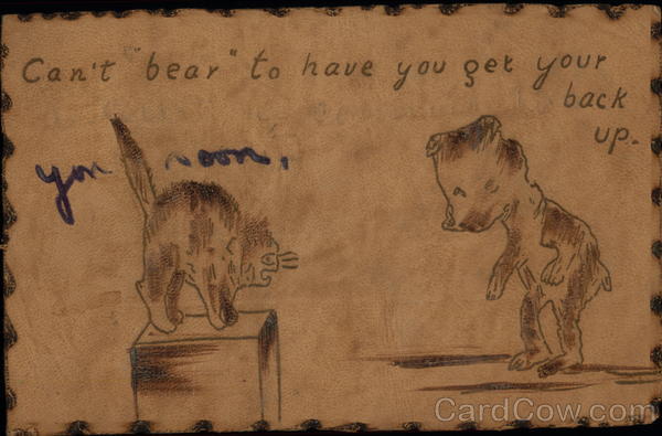 Can't Bear To Have You Get Your Back Up Leather