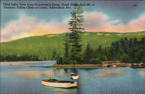 Fulton Chain of Lakes - Old Forge Adirondack Mountains New York