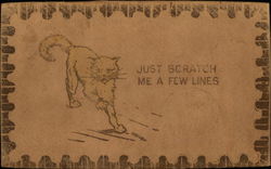 Just Scratch Me A Few Lines Postcard