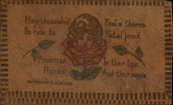 Lady in Rose Postcard