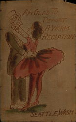 Am Glad To Report A Warm Reception Postcard