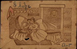 I Hope Nobody's Looking But The Man In The Moon Postcard