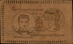 Here's To One And Only One And That Is She Who Loves Postcard