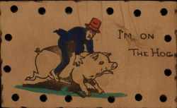 I'm On The Hog Postcard