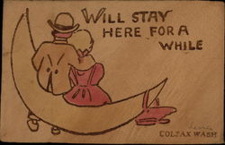 Will Stay Here For A While Postcard