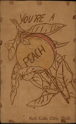 You're A Peach Postcard