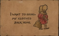 I Want To Bring My Clothes Back Home Postcard