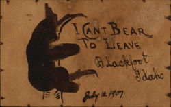 I Cant Bear To Leave Blackfoot Postcard
