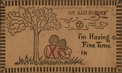 I'm Having A Fine Time In Kansas City Postcard