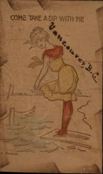 Come Take A Dip With Me Postcard