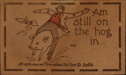 Am Still On The Hog In Postcard