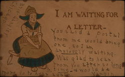 I Am Waiting For A Letter Postcard