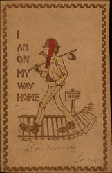 I Am On My Way Home Postcard