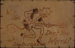 Why The Devil Don't You Write? Postcard