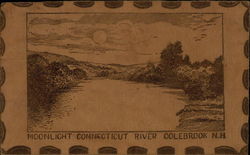 Moonlight Connecticut River Colebrook Postcard