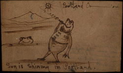 Sun Is Shining In Portland Postcard