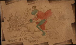 Sport In The Woods Postcard