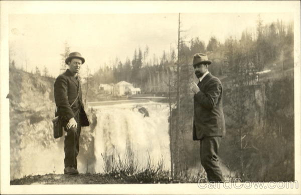 1916 Two Men - Staged Outdoor Photo Washington