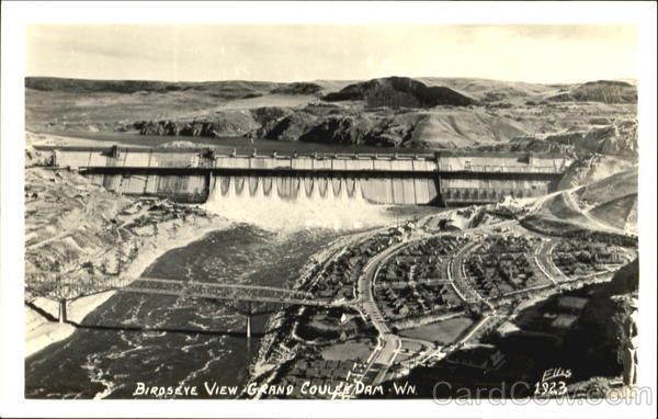 Birdseye View, Grand Coulee Dam Washington