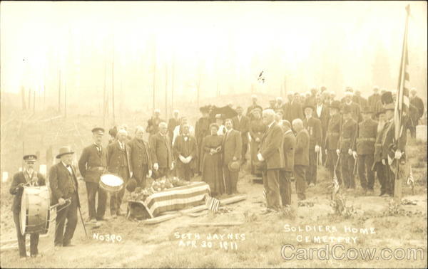 Funeral Soldiers Home Cemetery Orting Washington