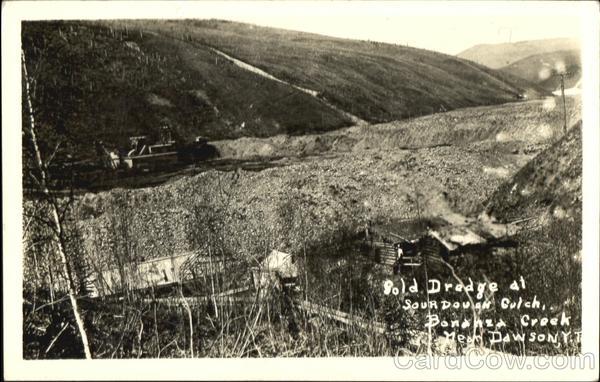 Gold Dredge At Sourdovan Gulch, Bonanza Creek Dawson YT Canada