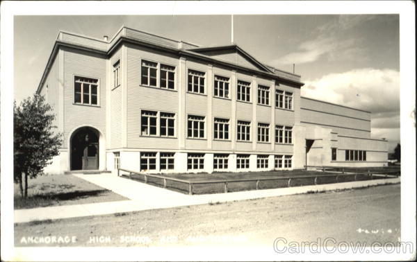 High School And Auditorium Anchorage Alaska