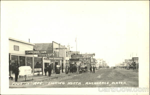 Fourth Ave. Looking North Anchorage Alaska