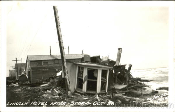 Lincoln Hotel After Storm Oct. 26 Nome Alaska