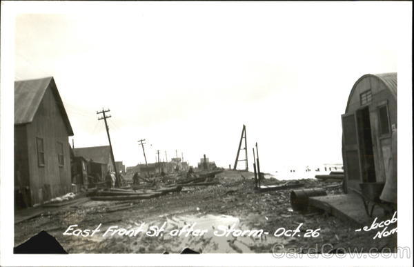 East Front St. After Storm Oct. 26 Nome Alaska