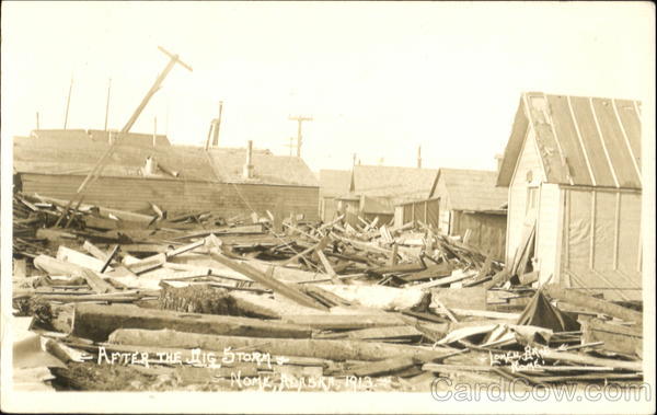 1913 After The Big Storm Nome Alaska