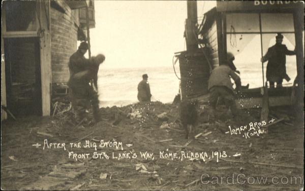 1913 After The Big Storm Nome Alaska