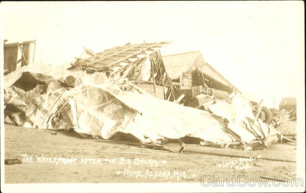 The Waterfront After The Big Storm Nome Alaska