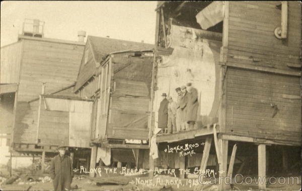 1913 Along The Beach After The Storm Nome Alaska