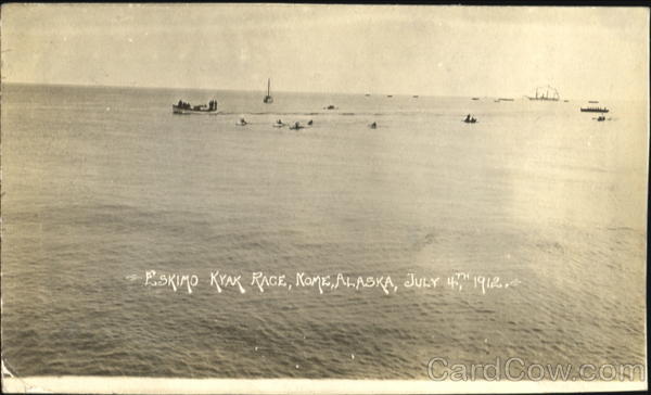 July 6 1912 Eskimo Kyak Race Nome Alaska