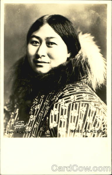 Eskimo Woman Nowadlook Nome Alaska Native Americana