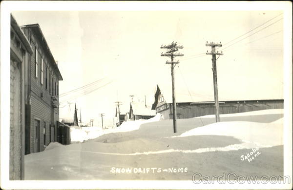 Snow Drifts Nome Alaska