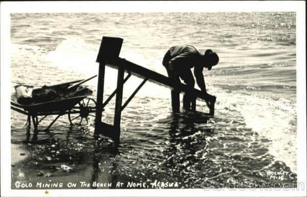 Gold Mining On The Beach Nome Alaska
