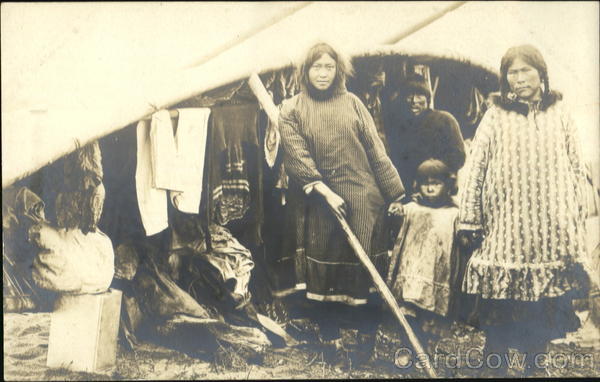 Eskimo Family Native Americana