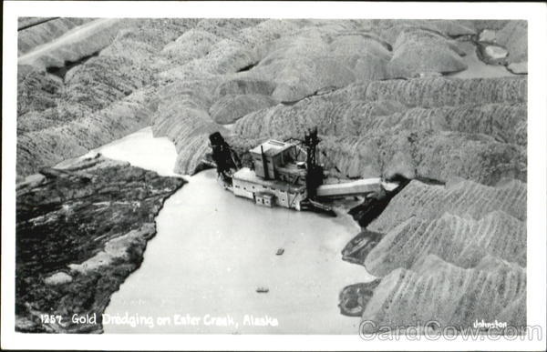 Gold Dredging On Ester Creek Alaska