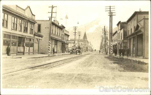 Main Street Scene Skagway Alaska