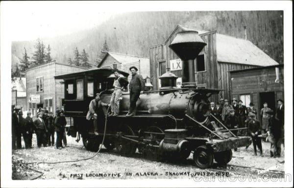 First Locomotive In Alaska 1898 Skagway