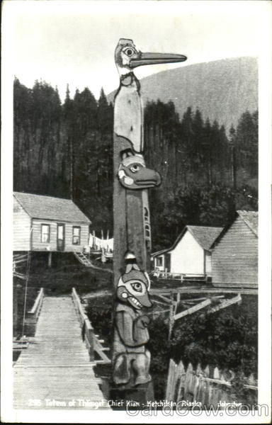 Totem Of Thtinget Chief Kian Ketchikan Alaska
